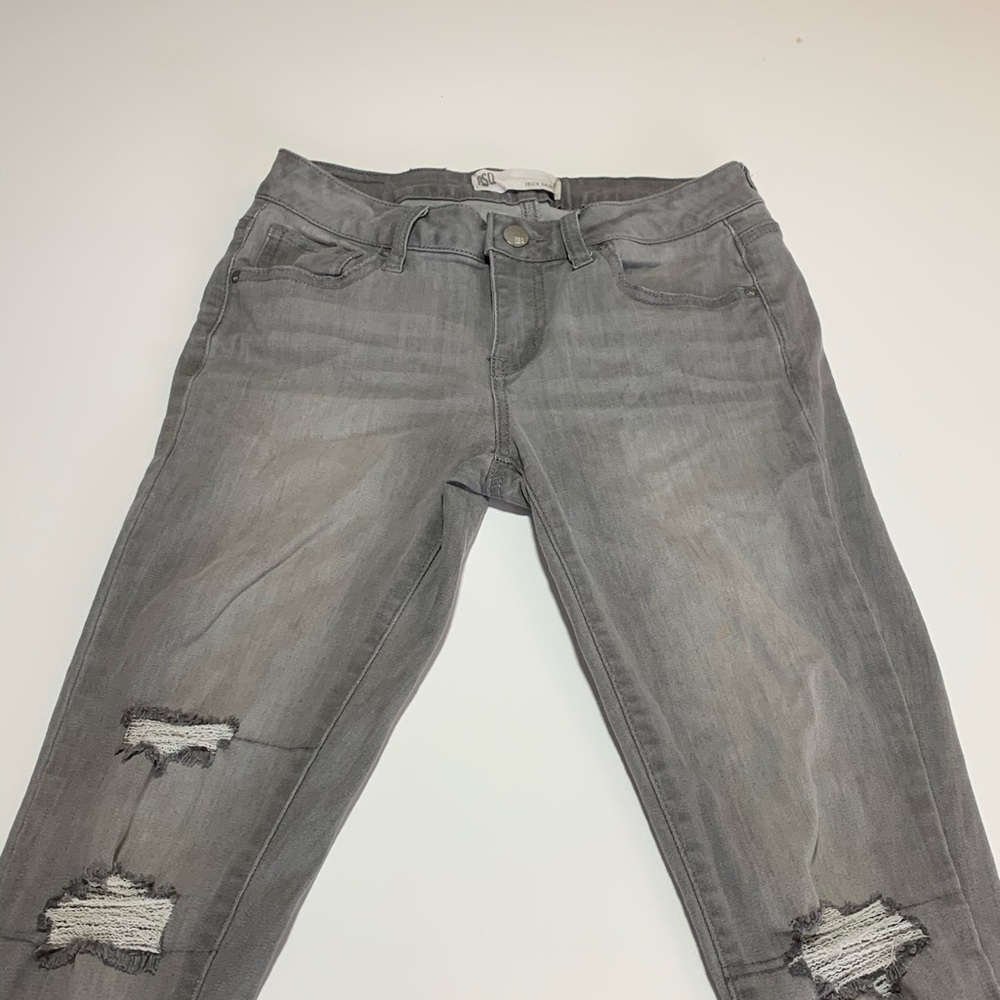RSQ skinny ripped grey jeans!